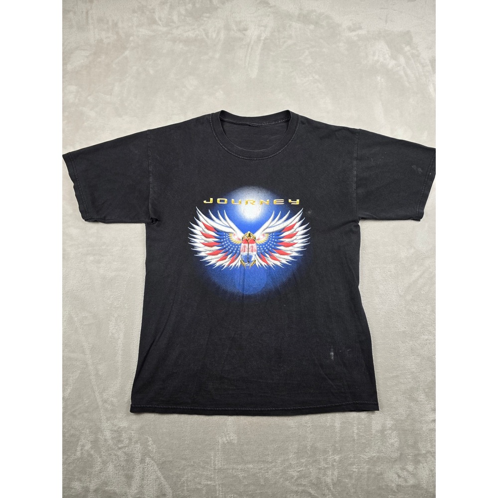 Vintage Journey Summer Tour 2003 Band T-Shirt Mens L Black Graphic Rock *Read
